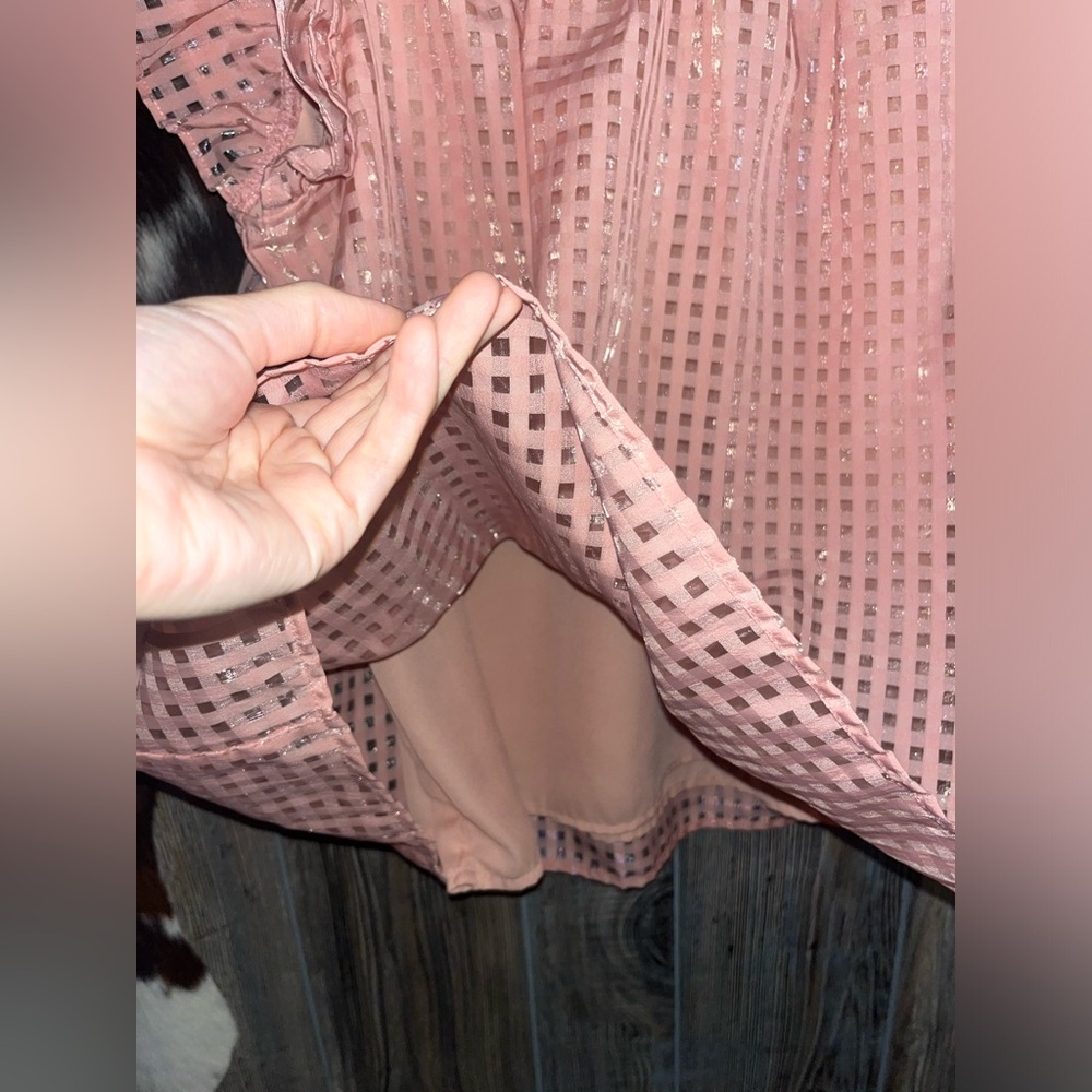 Entro Pink Ruffle Sleeve Blouse - Picture 5 of 7